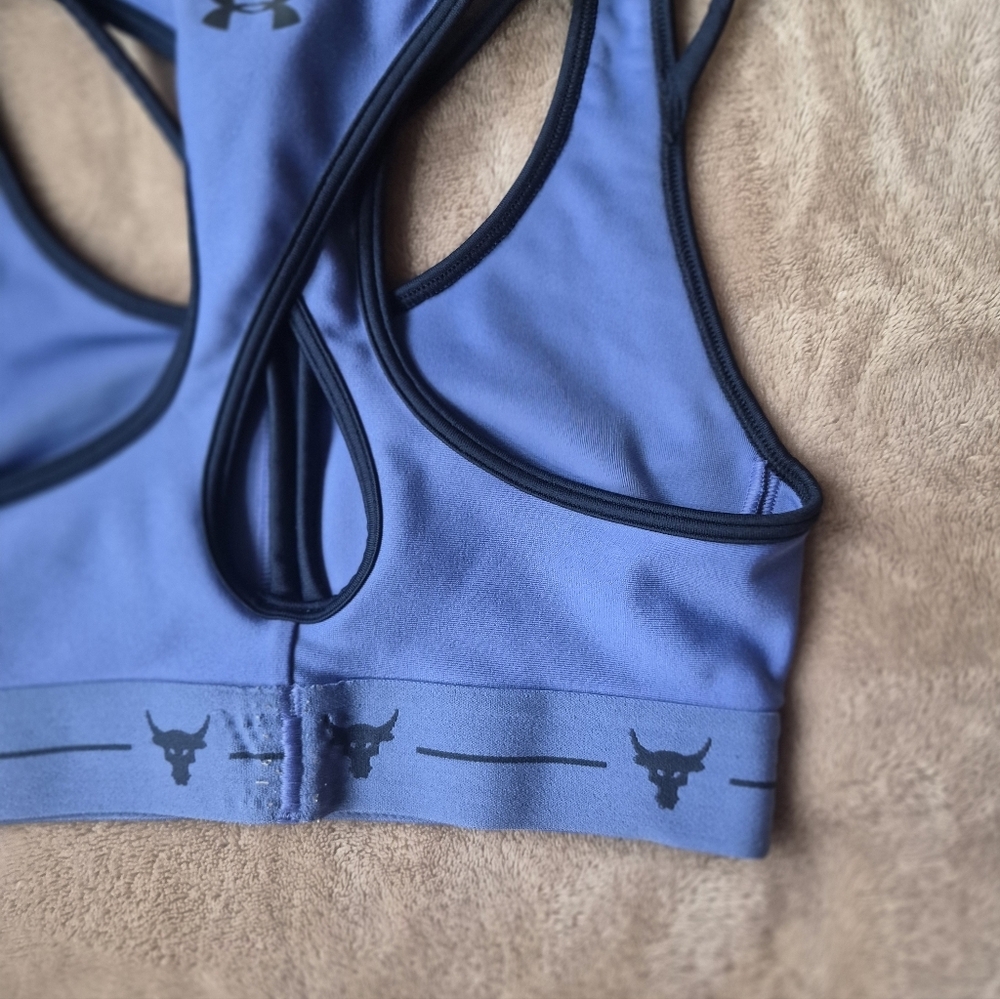 Women's Under Armour Project Rock Sports Blue Compression XS - Picture 7 of 9